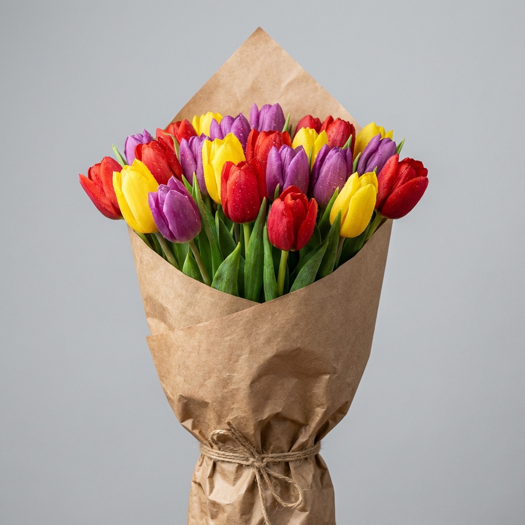 Renkli Lale Buketi